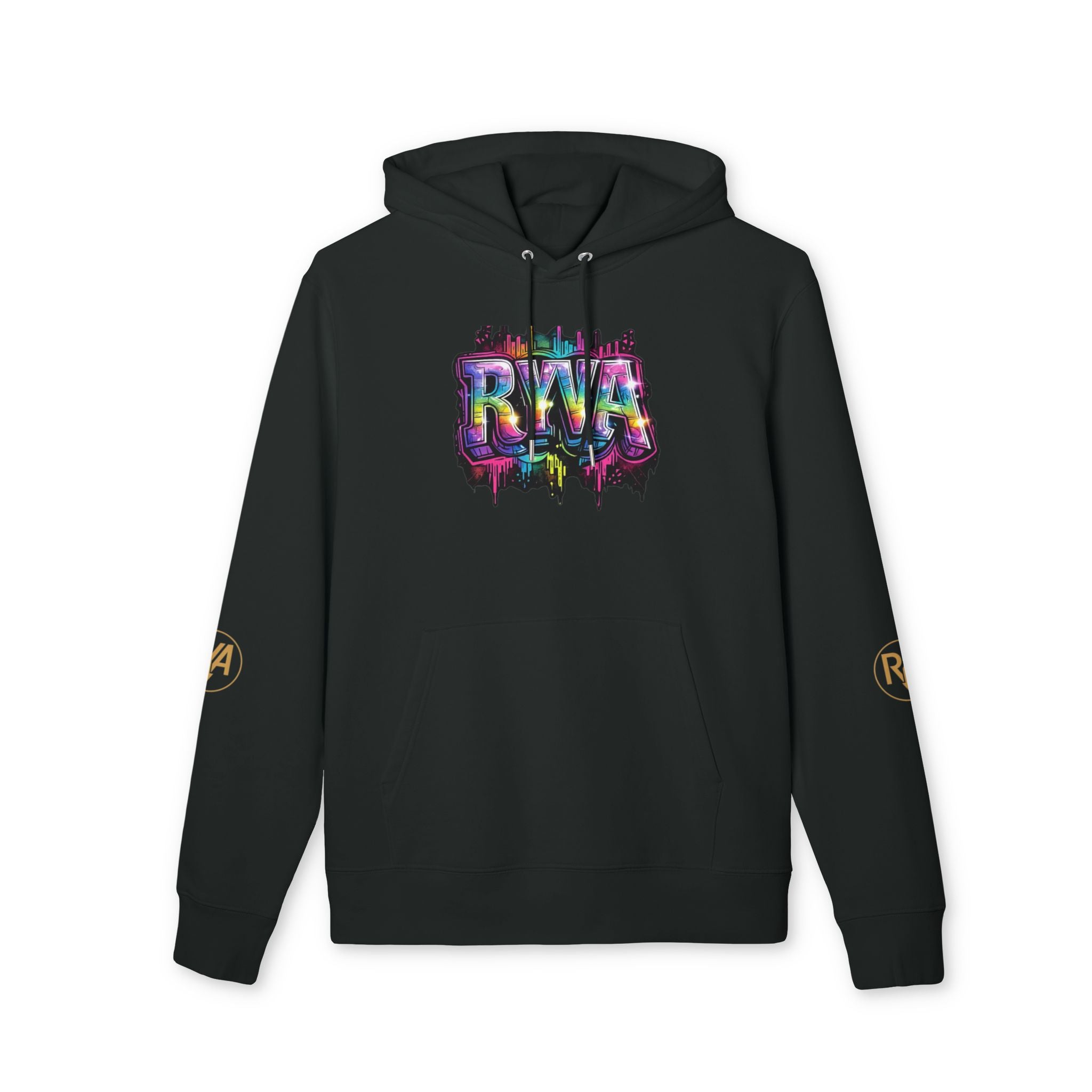 Rainbow Drip Hoodie — Colorful Rave Graphic Pullover