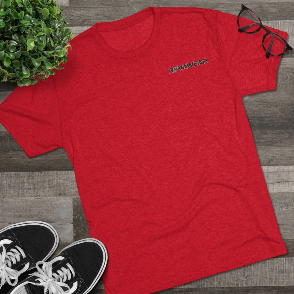 RYVNAWEAR Minimal Logo Tee — Lightweight Tri-Blend Crew Shirt