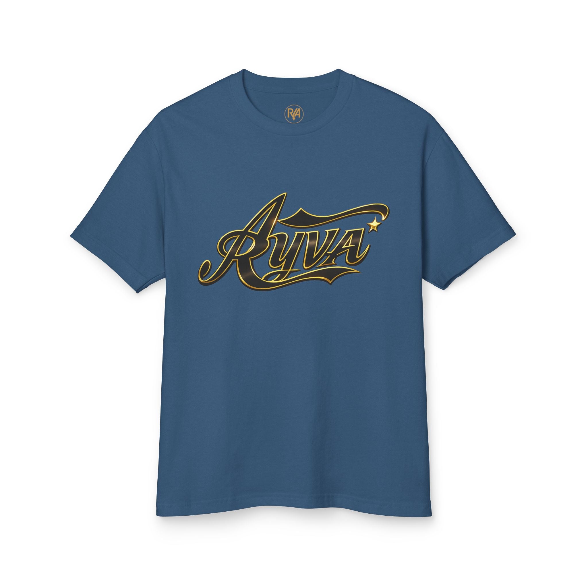 Rivva Script Logo Tee — Vintage-Inspired Logo Cotton T-Shirt