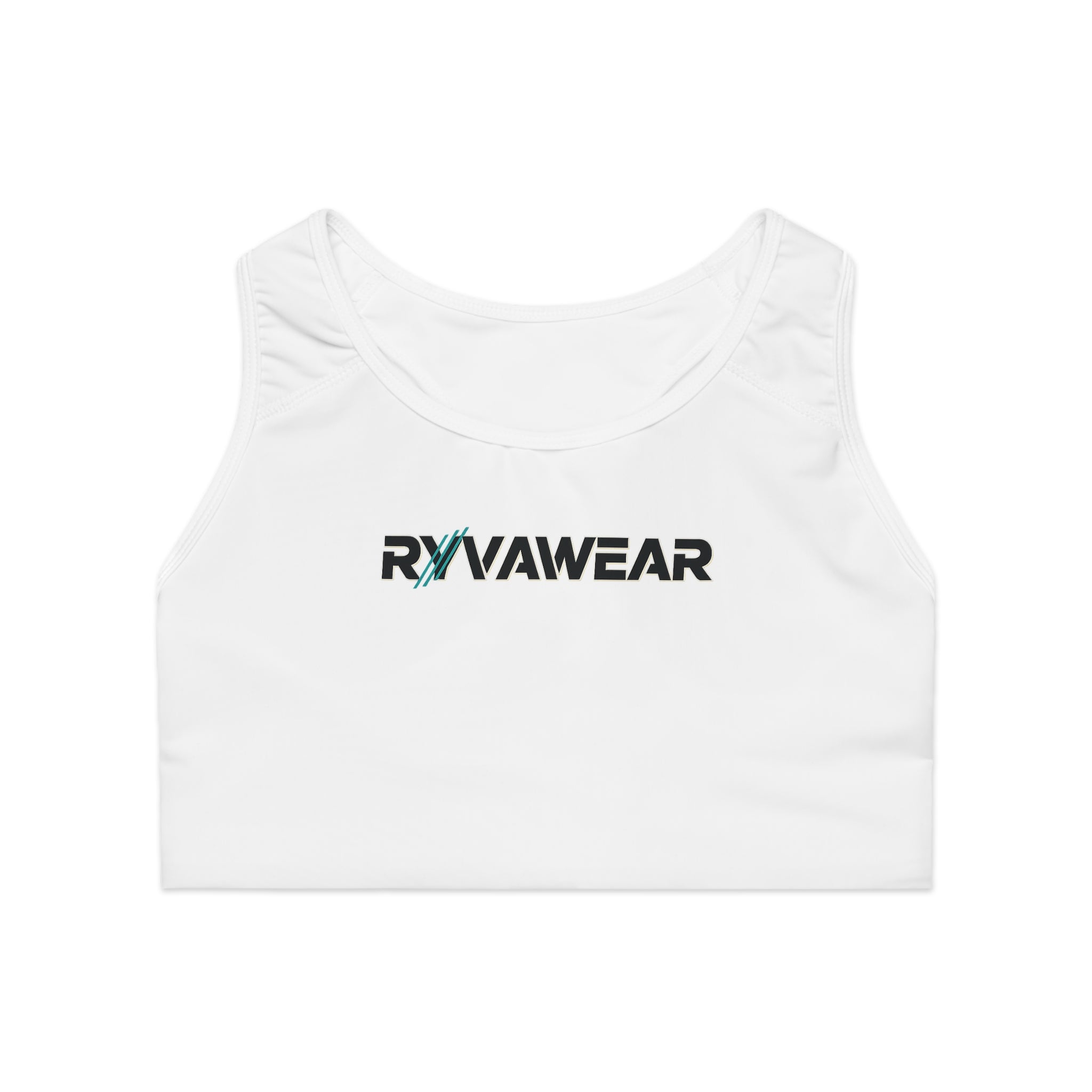 RyvaWear Logo Sports Bra — Women's Performance Racerback Activewear