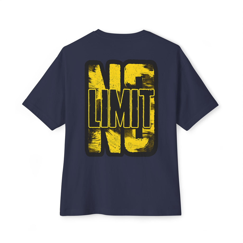 No Limit Graphic Tee — Oversized Boxy White T‑Shirt