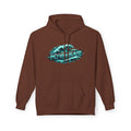 Hoodie — Retro Teal 'Rivestar' Surf Wave Logo Pullover