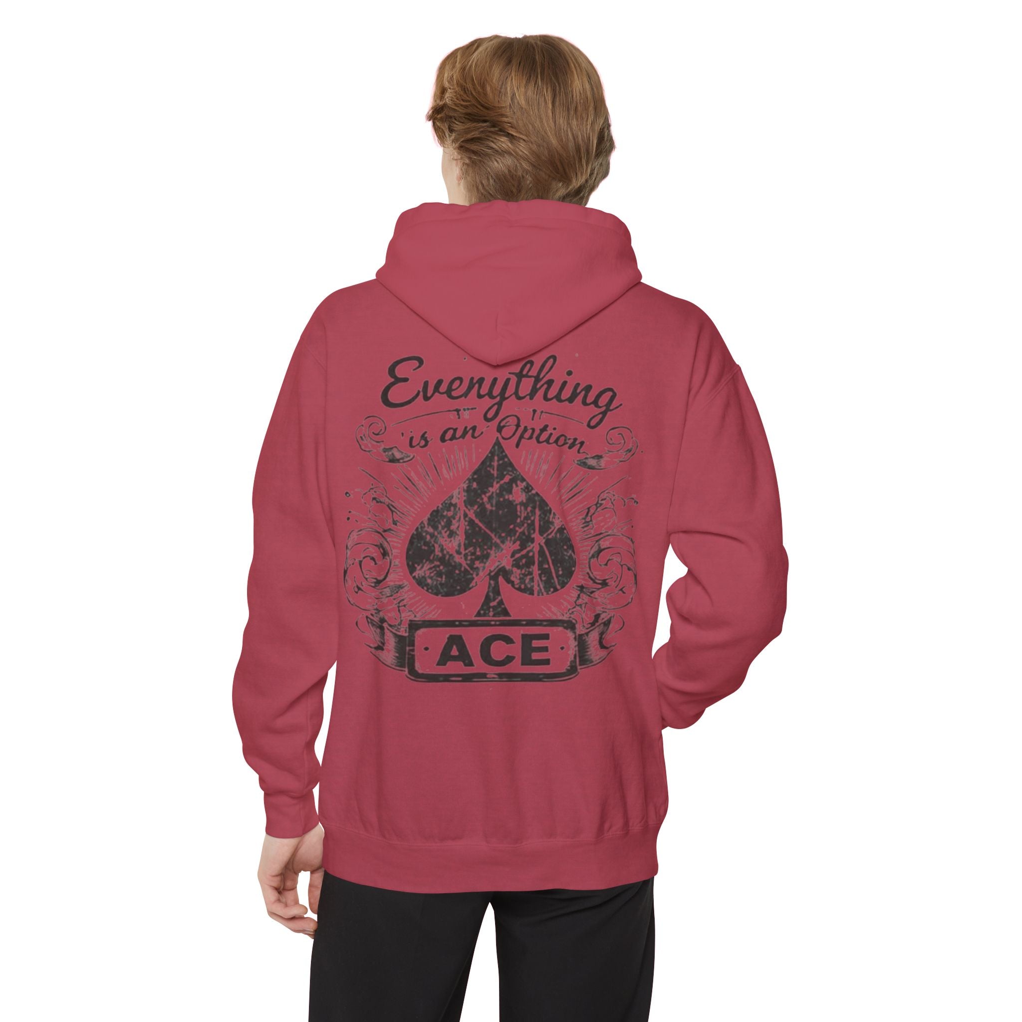 Ace Spade Hoodie — "Everything Is An Option" Graphic Hoodie