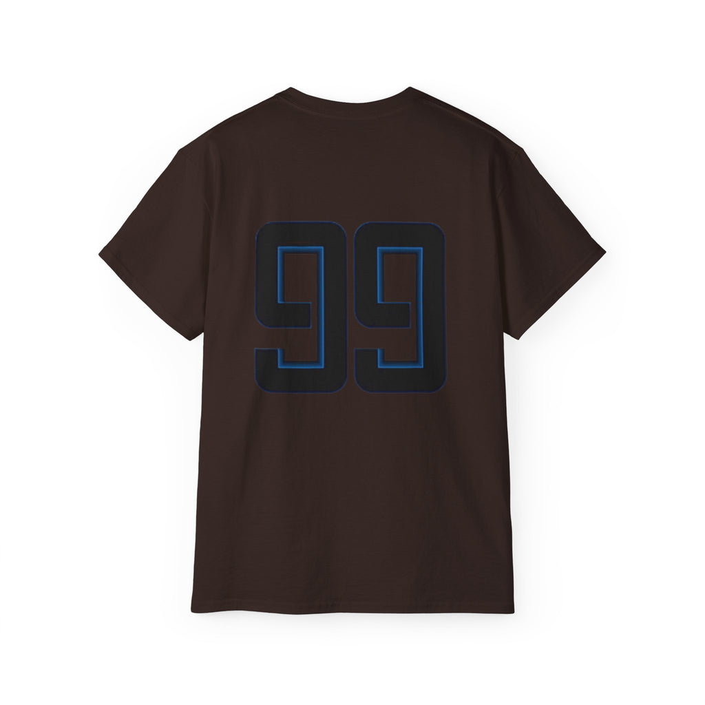 99 Number Tee — Sports Jersey Style Cotton T‑Shirt