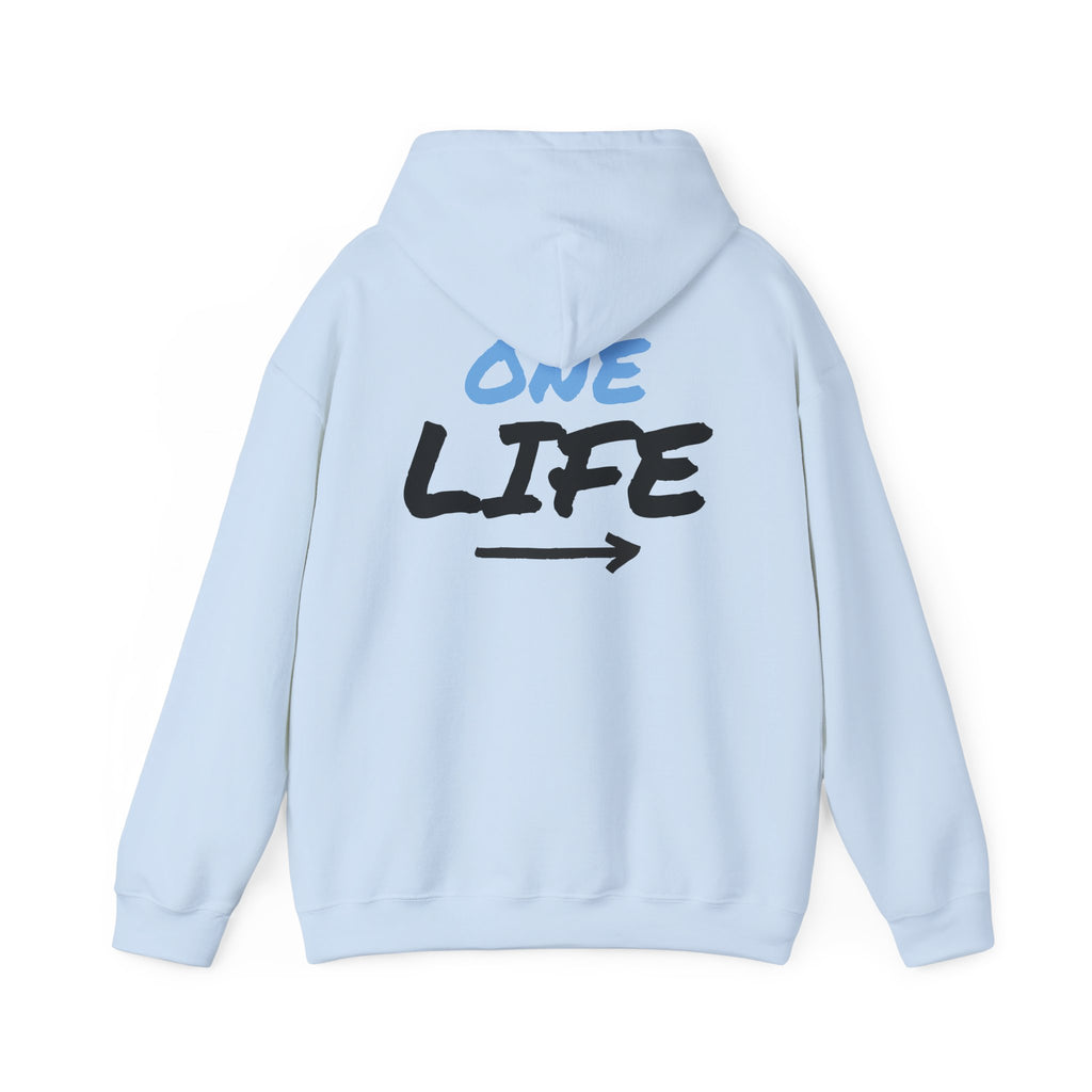 One Life Graphic Hoodie — Motivational Arrow Sweatshirt