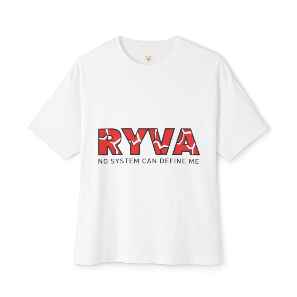 RYWA 'No System Can Define Me' Boxy Tee - Graphic Oversized Cotton T-Shirt