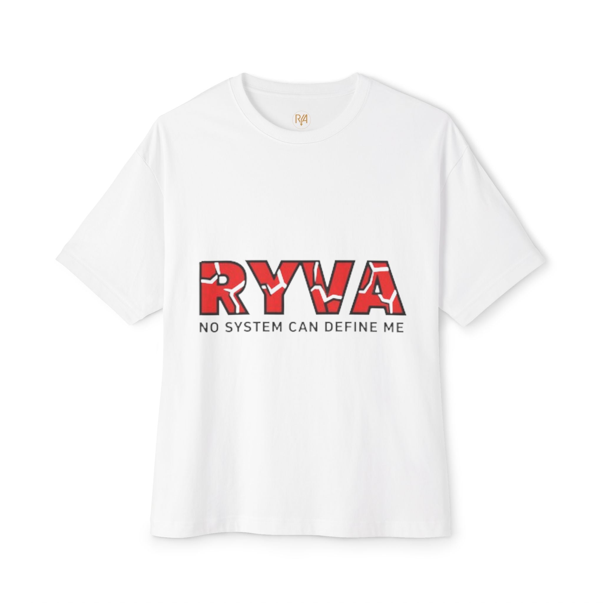 RYWA 'No System Can Define Me' Boxy Tee - Graphic Oversized Cotton T-Shirt