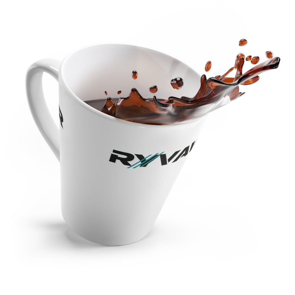 RyvaWear Logo Latte Mug – Branded Ceramic Coffee Cup