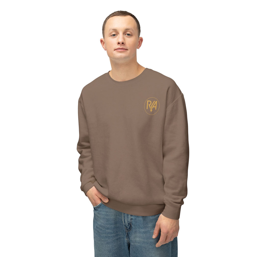 Minimal Monogram Crewneck Sweatshirt — R/A Embroidered