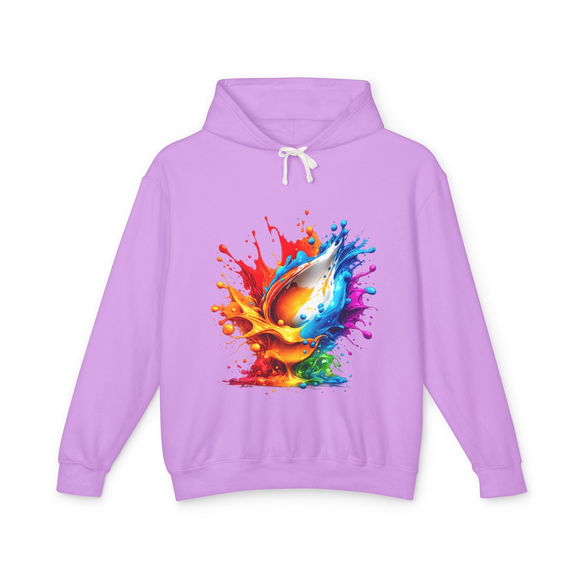 Color Splash Dove Hoodie — Vibrant Watercolor Peace Dove Pullover