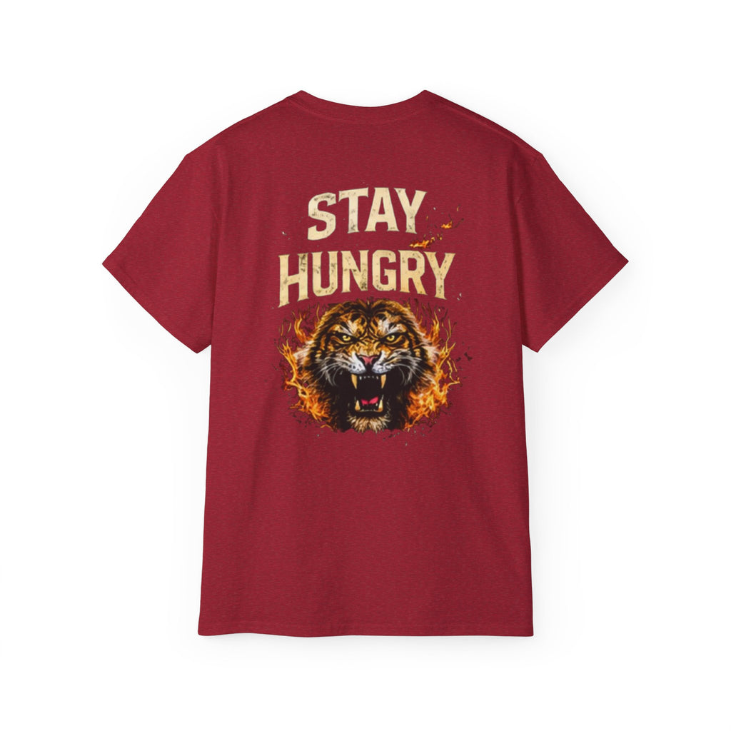 Stay Hungry Lion T-Shirt — Motivational Graphic Tee