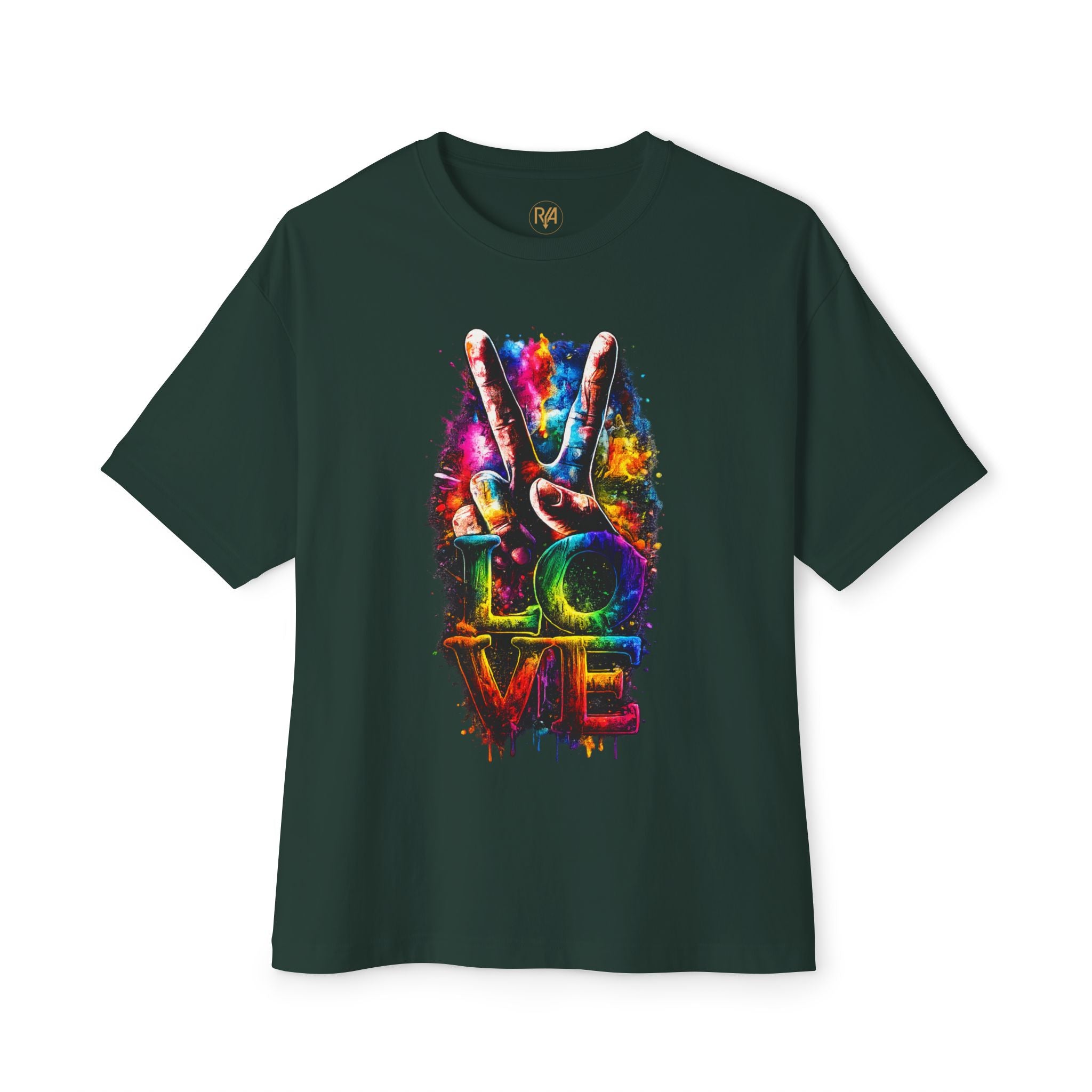 Love Peace Vibe Tee — Colorful Tie-Dye Peace Sign T-Shirt