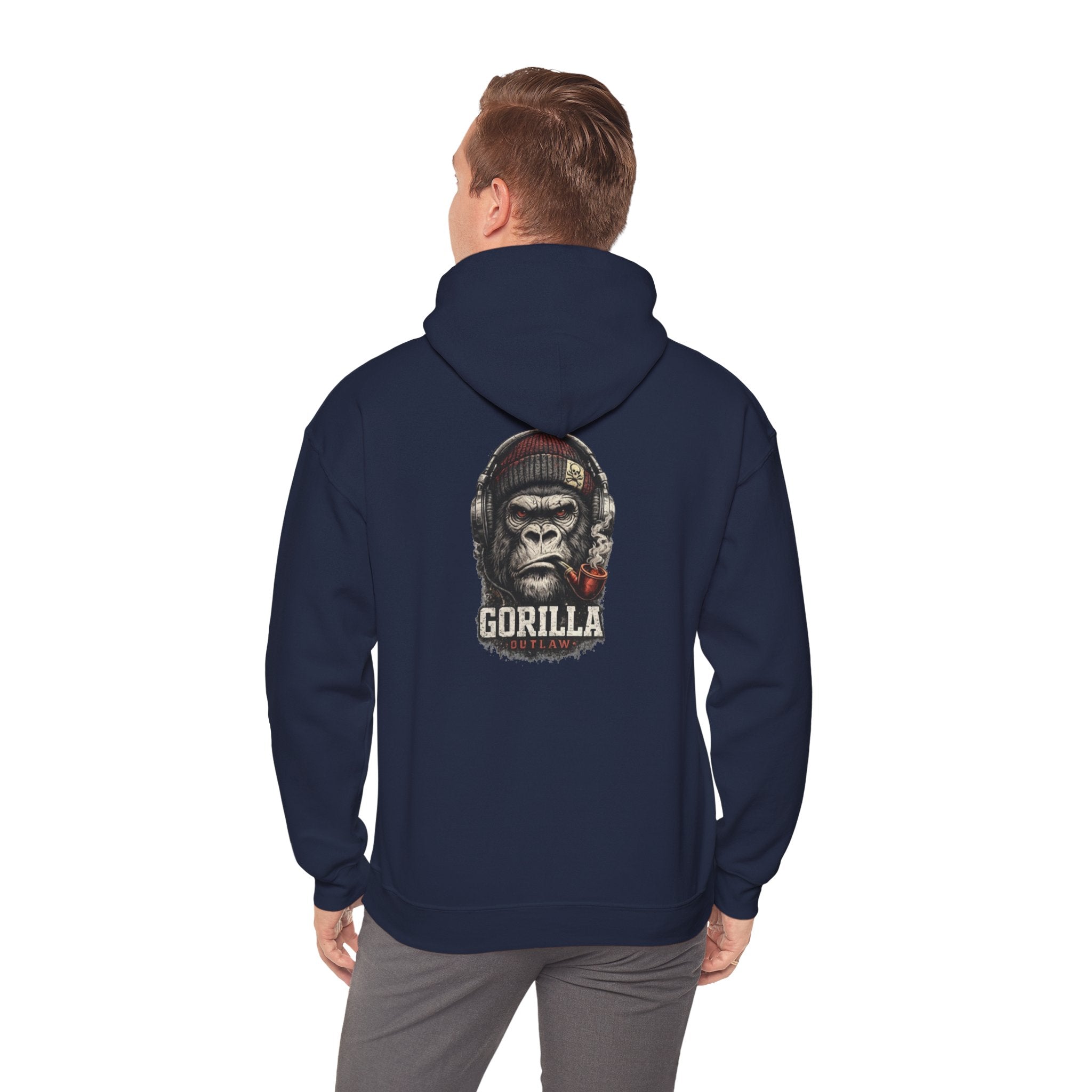 Gorilla Graphic Hoodie — Bold Ape Portrait Sweatshirt