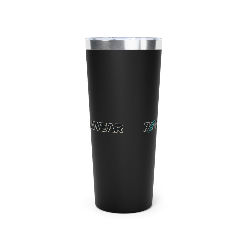 22oz Insulated Tumbler with RYNAWEAR Logo — Double-Wall Copper Vacuum Travel Mug