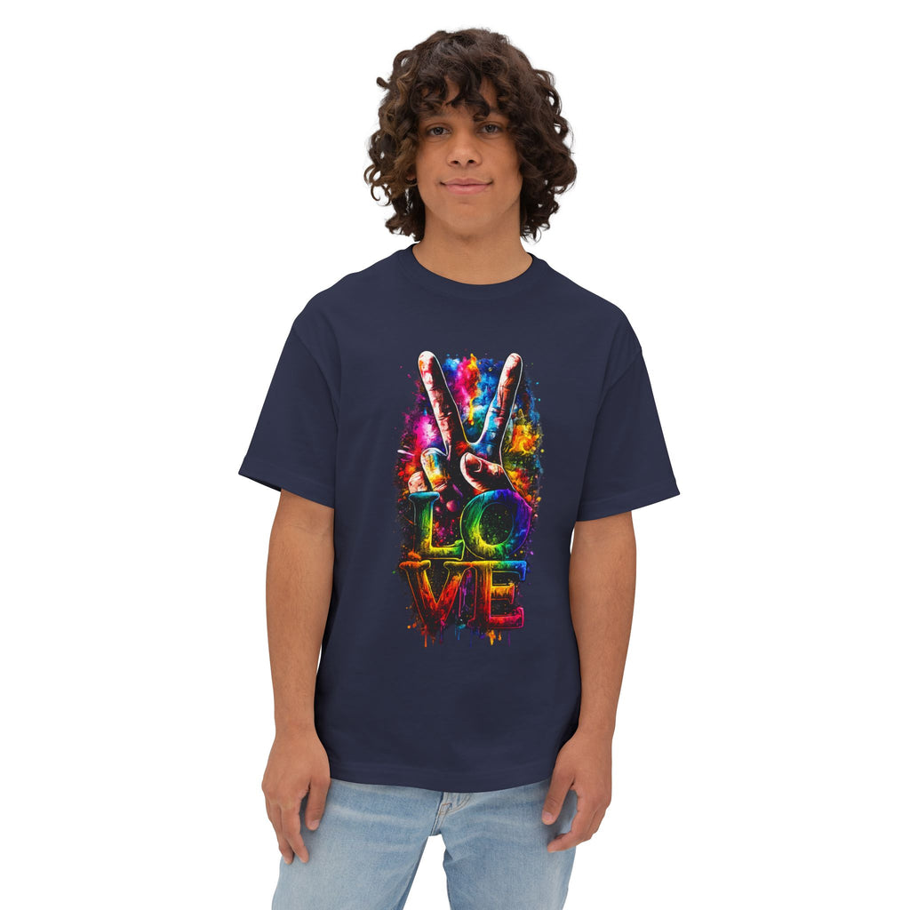 Love Peace Vibe Tee — Colorful Tie-Dye Peace Sign T-Shirt