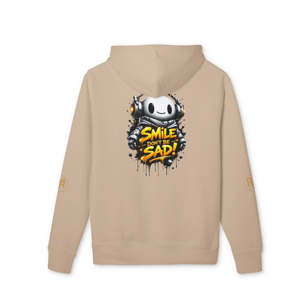 Smile Don't Be Sad Hoodie – Graphic Streetwear Pullover with Headphone Mascot