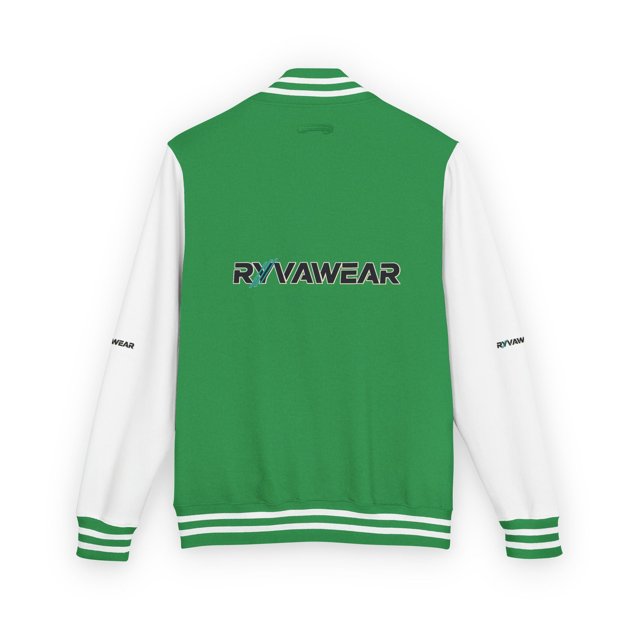 Letterman Jacket — Red & White 'RYVAWEAR' Varsity Bomber