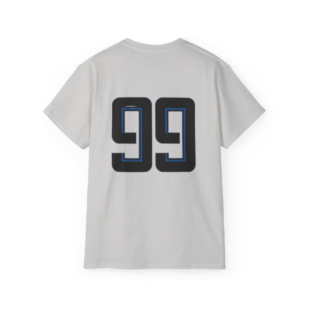 99 Number Tee — Sports Jersey Style Cotton T‑Shirt