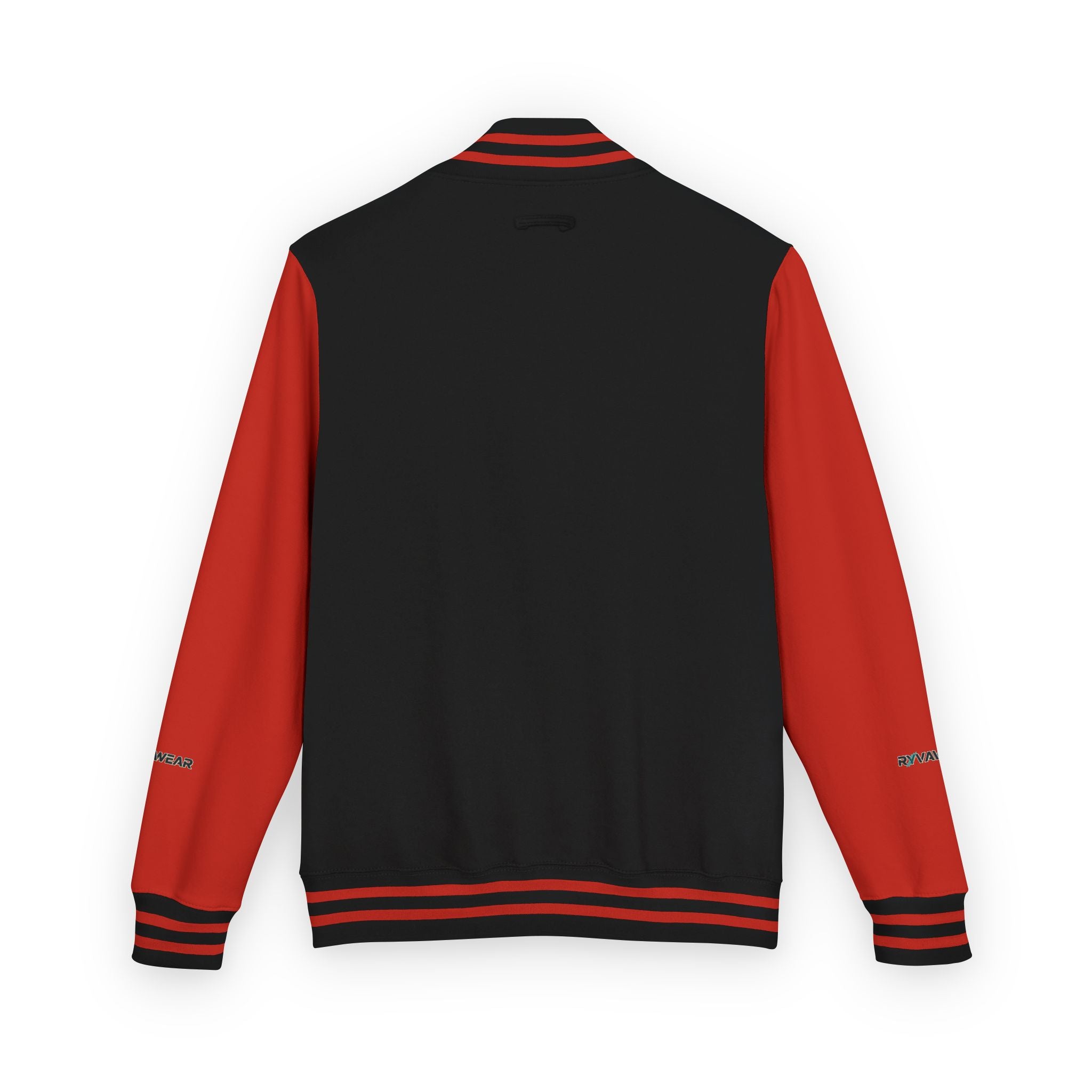 Letterman Jacket — Red & White Varsity Jacket with Small Chest Logo