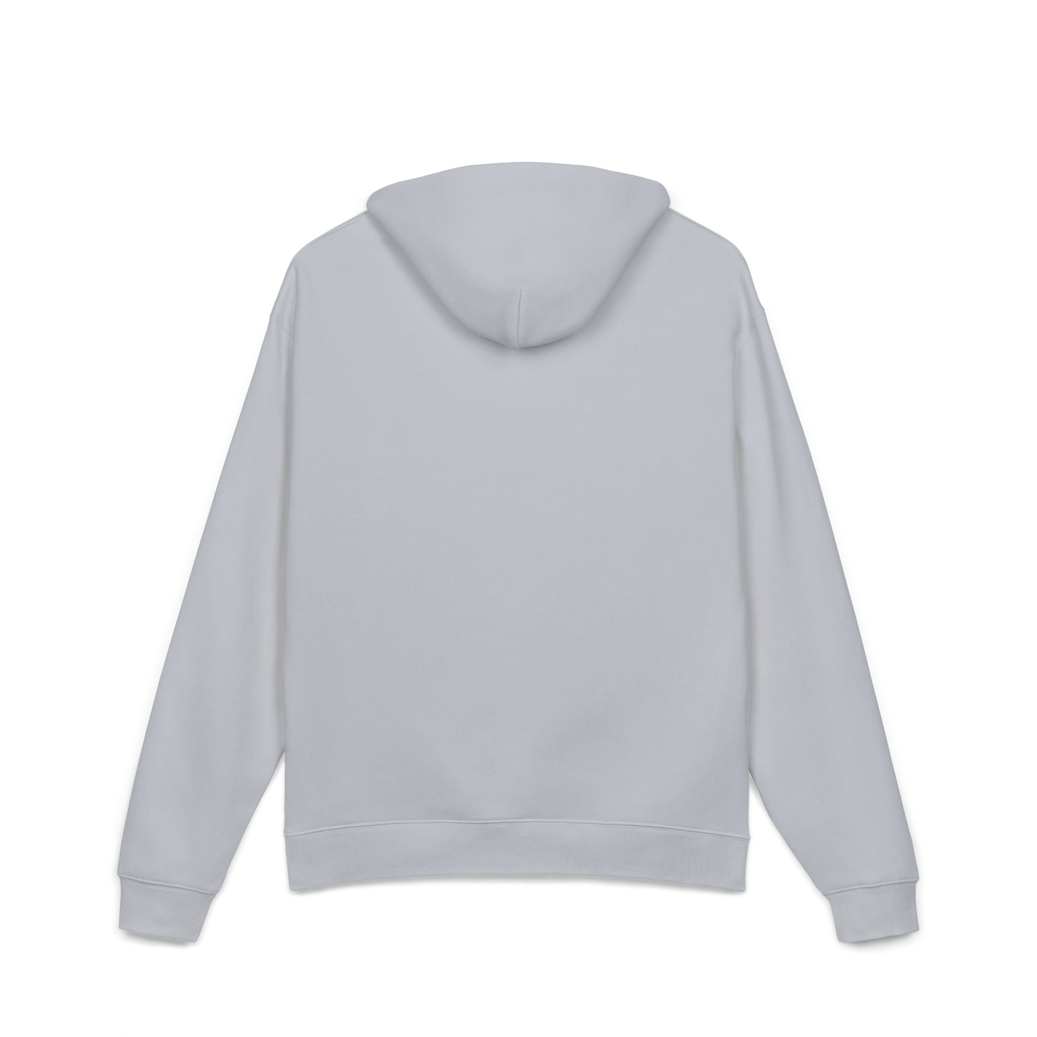 Relaxed Hoodie — Minimal White Pocket Patch Hoodie