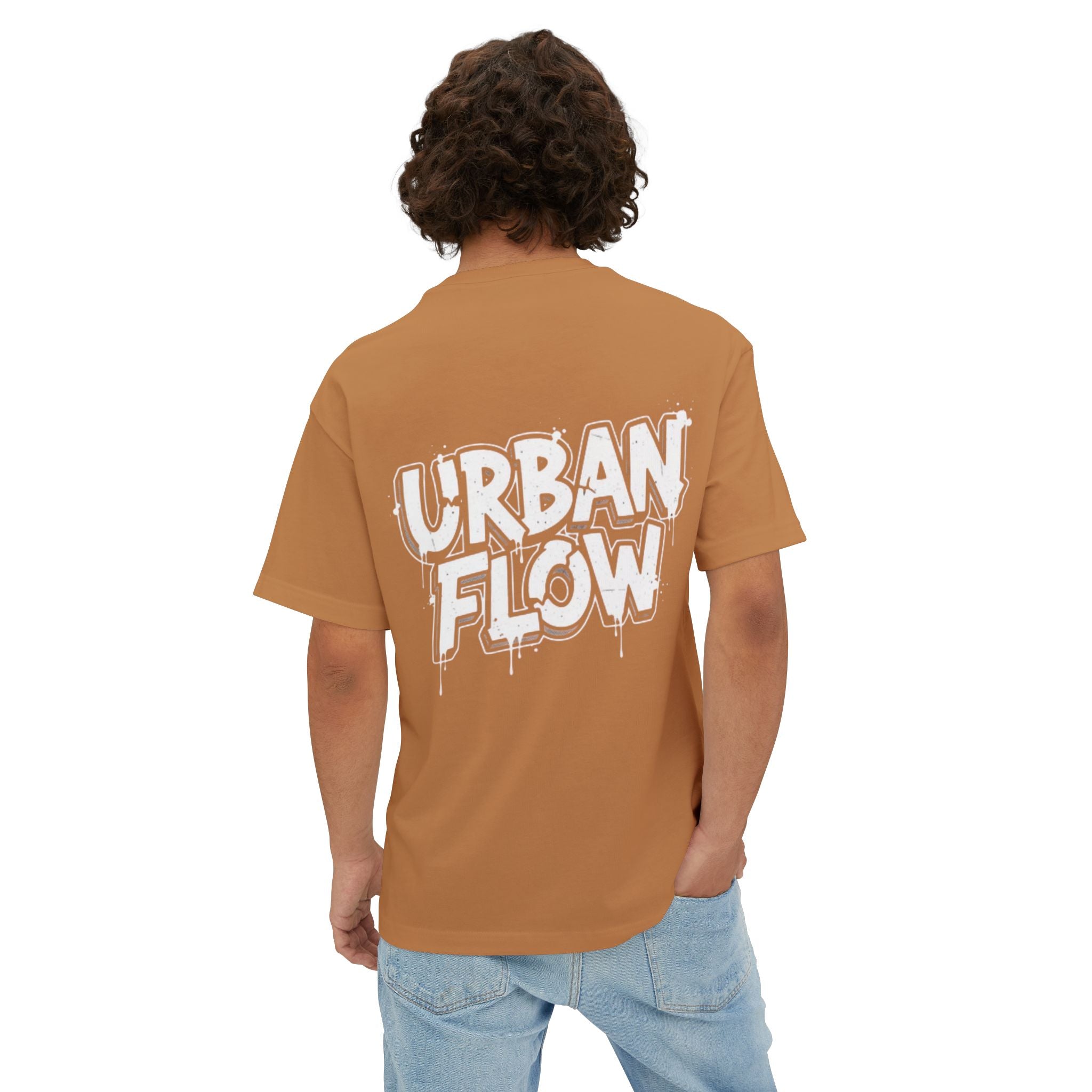 Urban Flow Tee — Graffiti Logo Oversized Boxy T-Shirt