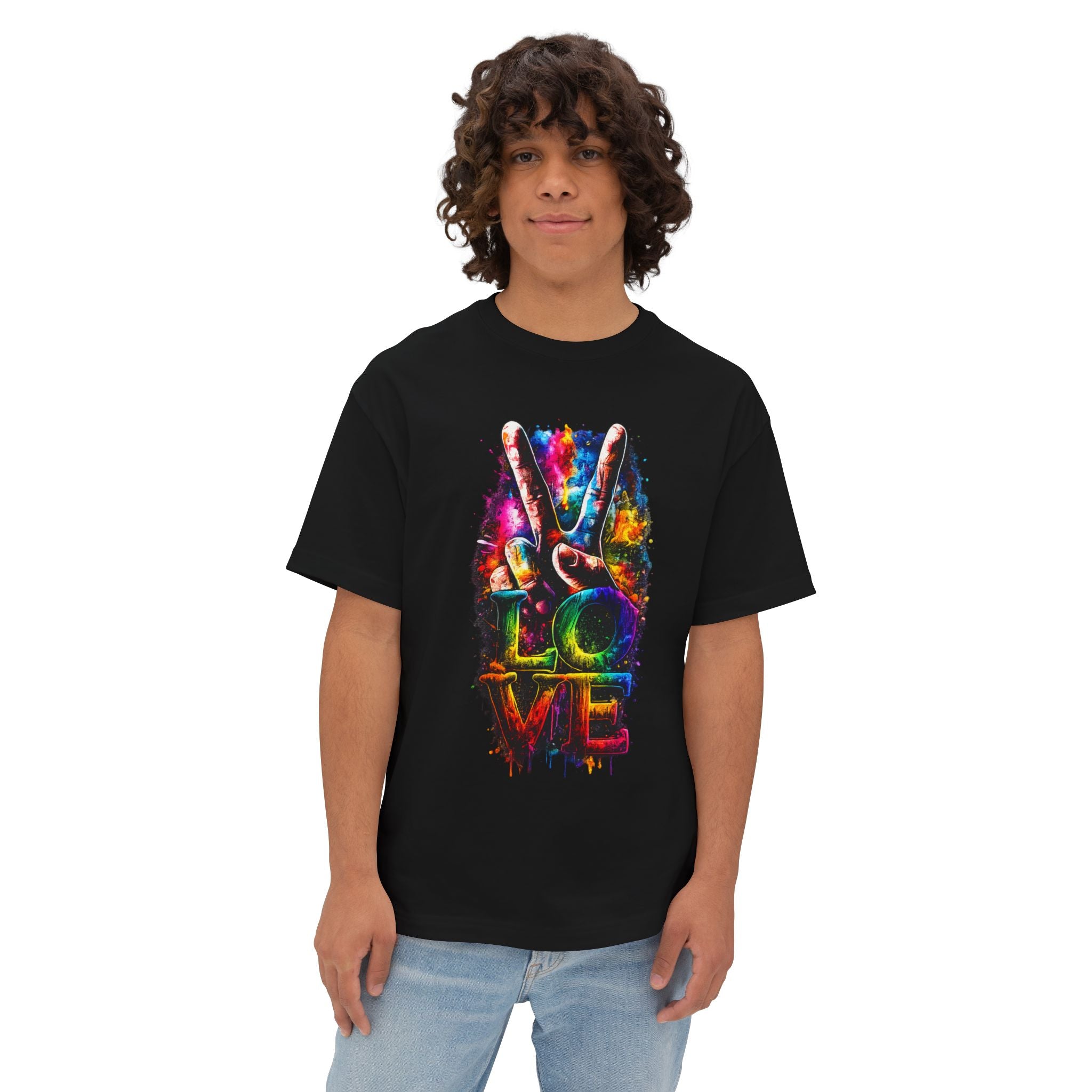 Love Peace Vibe Tee — Colorful Tie-Dye Peace Sign T-Shirt