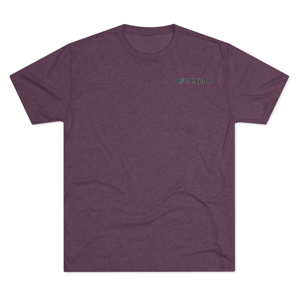 RYVNAWEAR Minimal Logo Tee — Lightweight Tri-Blend Crew Shirt