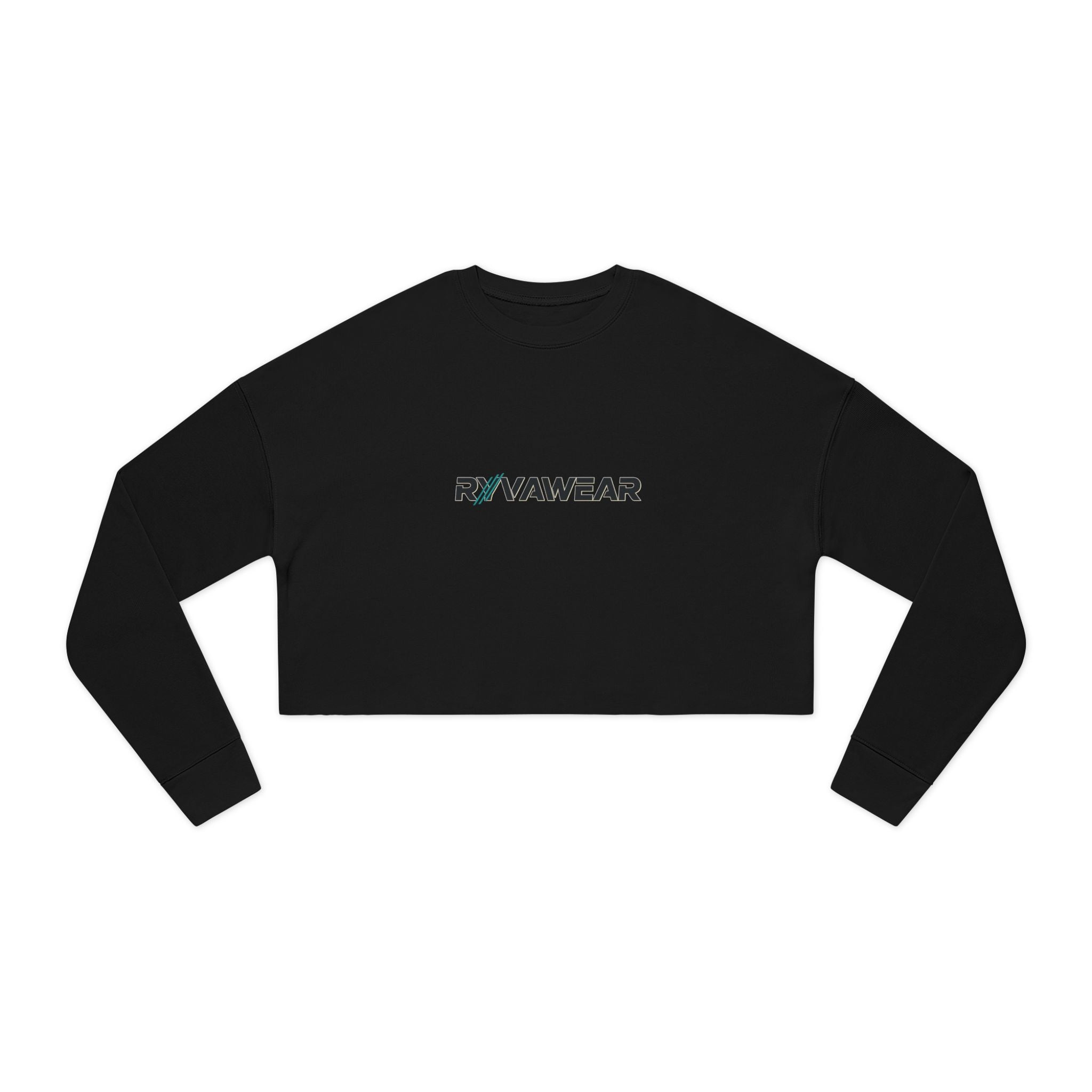 RYVAWEAR Cropped Sweatshirt — Women's Box Logo Casual Crop Top