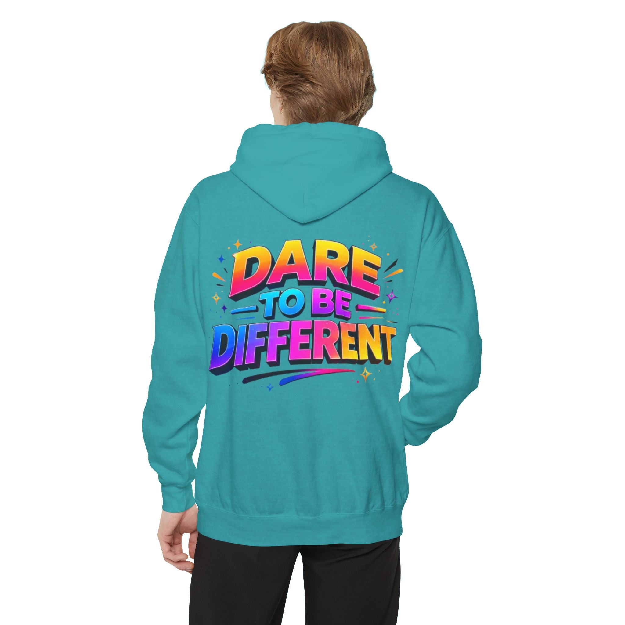 Dare To Be Different Hoodie — Bold Retro Graphic Pullover