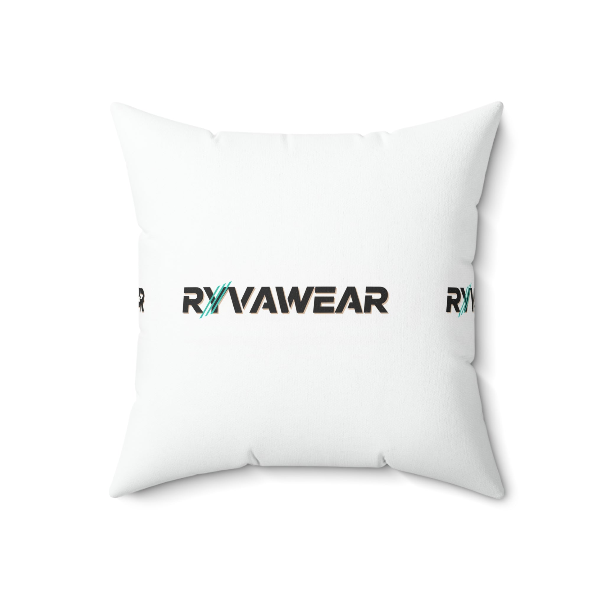 Spun Polyester Square Pillow — RYVAWEAR Logo Decorative Throw Pillow