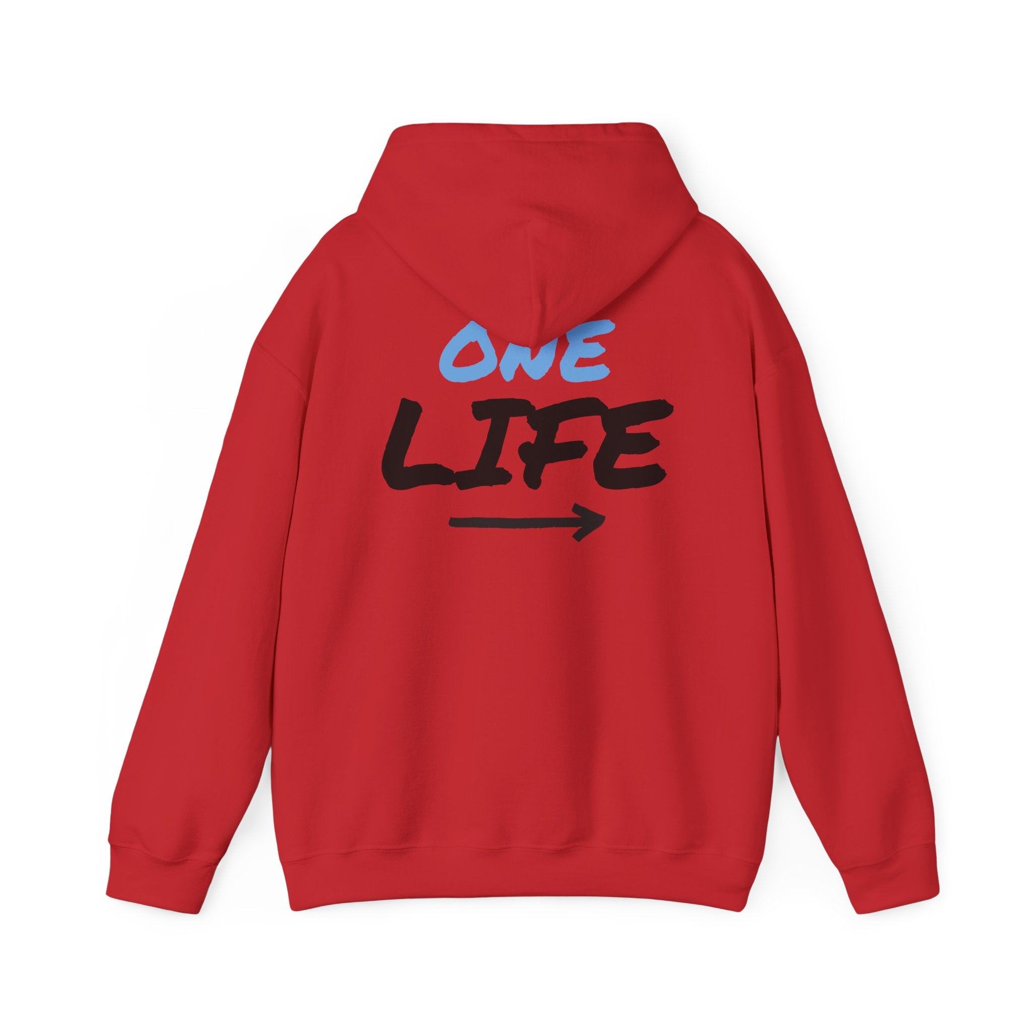 One Life Graphic Hoodie — Motivational Arrow Sweatshirt