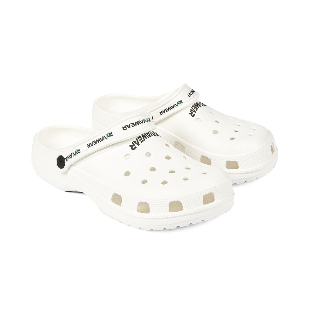 White EVA Foam Clogs — Lightweight Waterproof Foam Rubber Shoes