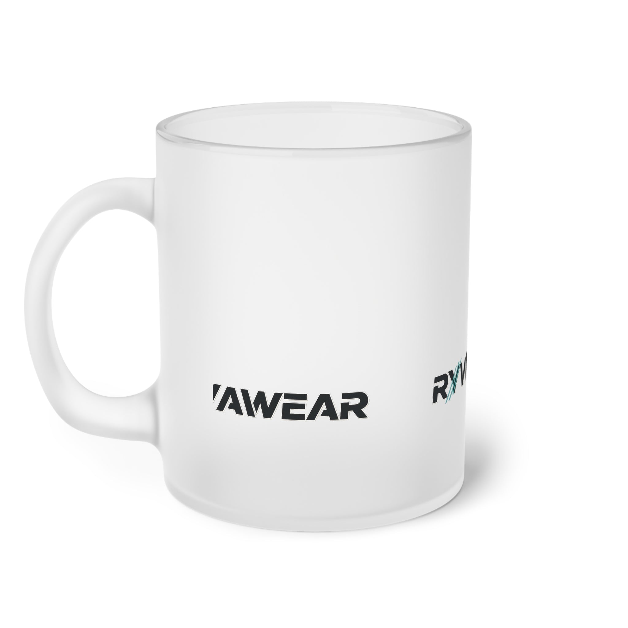 Frosted Glass Mug — RYVAWEAR Logo Coffee Cup