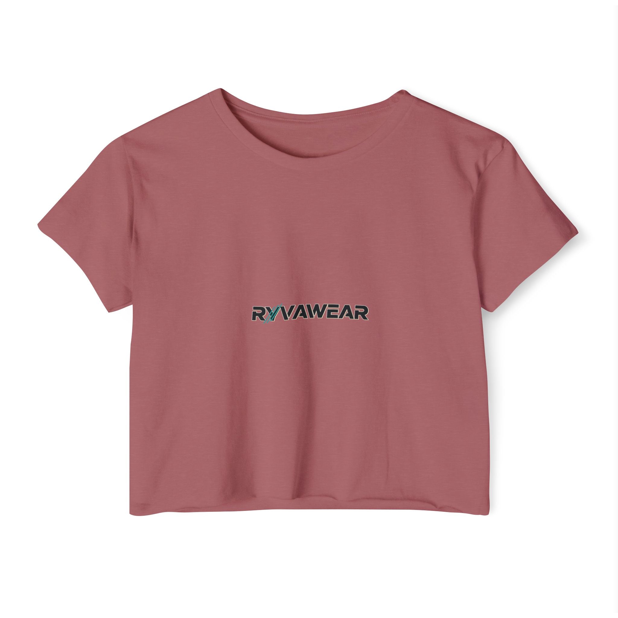 Crop Top - Minimal 'RYVAWEAR' Festival Logo Crop Top for Women