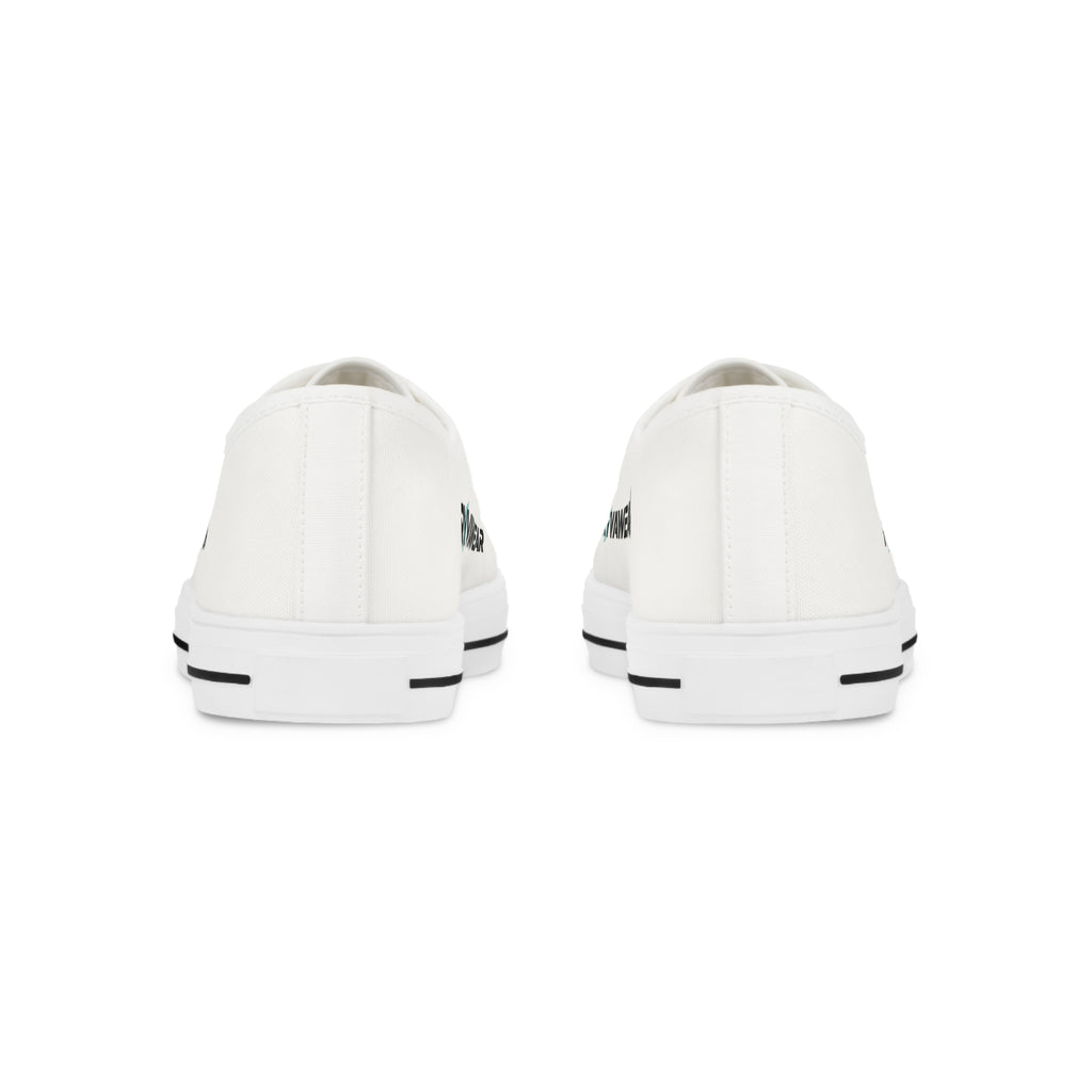 RVN Awear Branded Low Top Sneakers — Men's White Canvas Casual Shoes