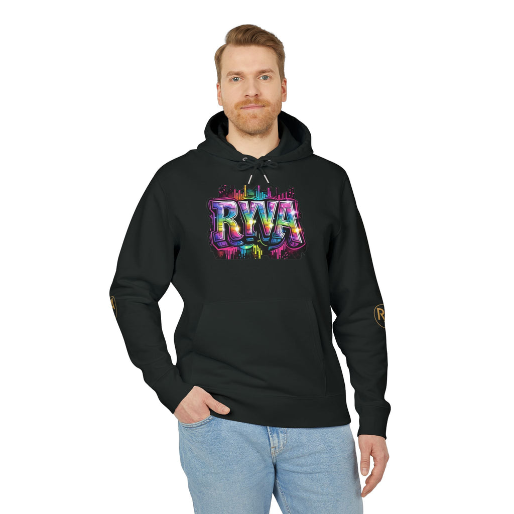 Graffiti RWA Logo Hoodie — Colorful Urban Streetwear Pullover