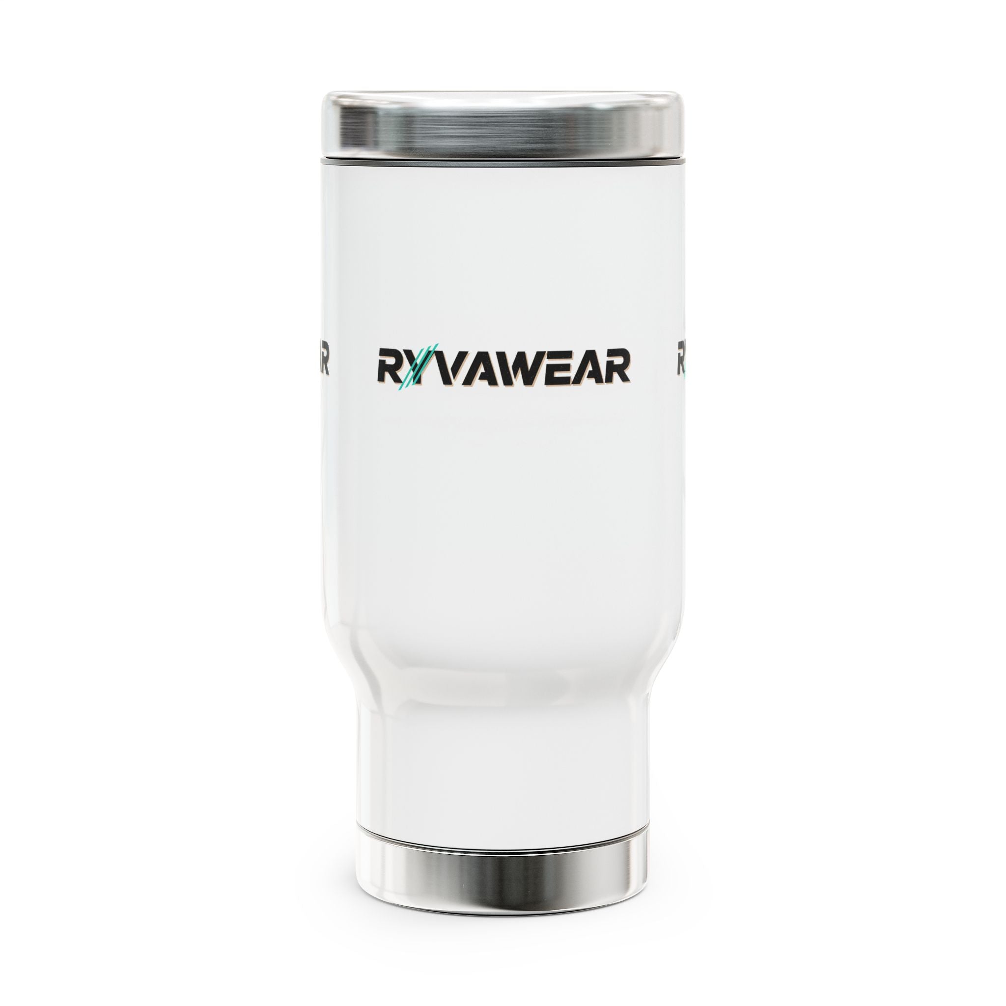 RyVawear Stainless Steel Travel Mug with Handle — 14oz Insulated Coffee Tumbler