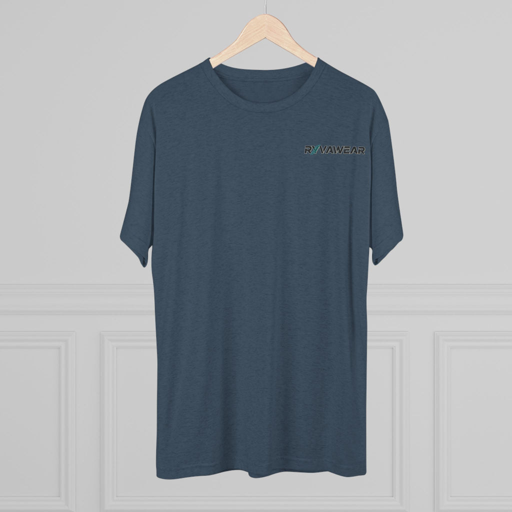 RYVNAWEAR Minimal Logo Tee — Lightweight Tri-Blend Crew Shirt