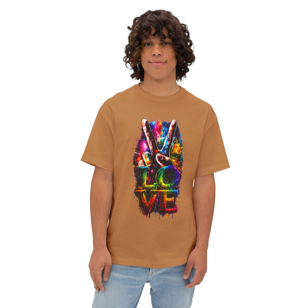 Love Peace Vibe Tee — Colorful Tie-Dye Peace Sign T-Shirt
