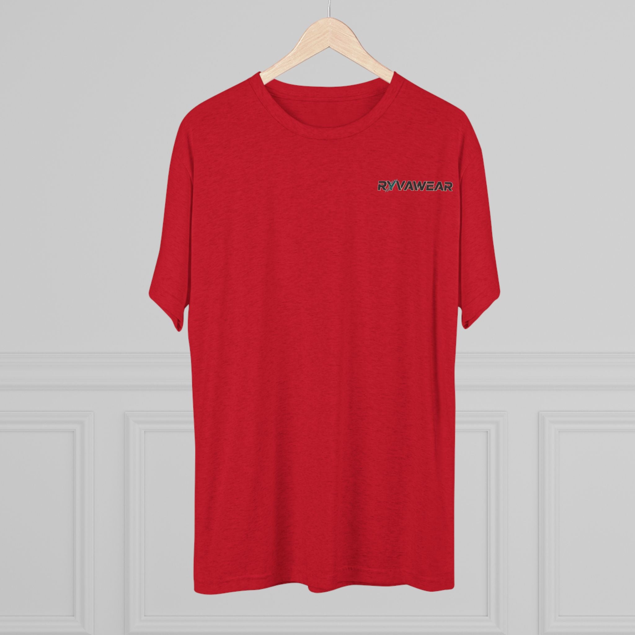 RYVNAWEAR Minimal Logo Tee — Lightweight Tri-Blend Crew Shirt