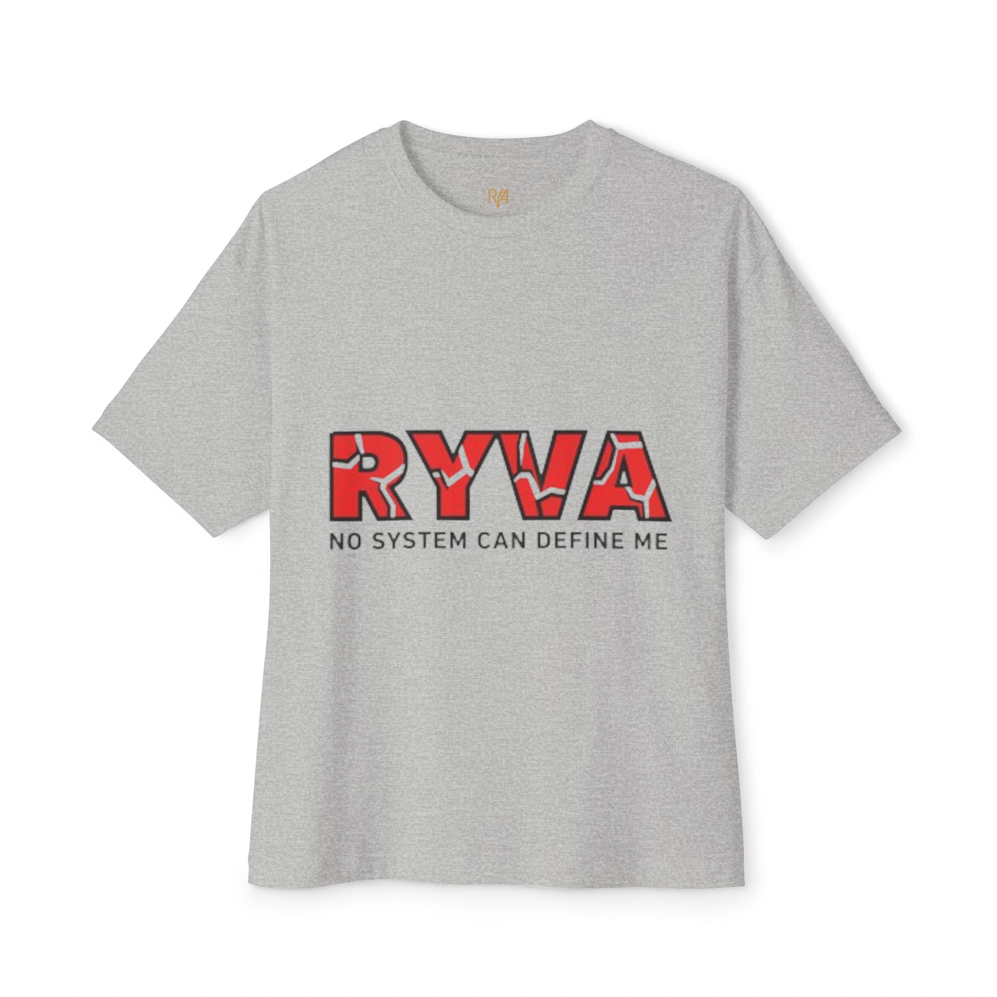 RYWA 'No System Can Define Me' Boxy Tee - Graphic Oversized Cotton T-Shirt