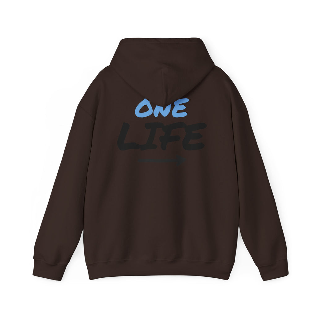 One Life Graphic Hoodie — Motivational Arrow Sweatshirt