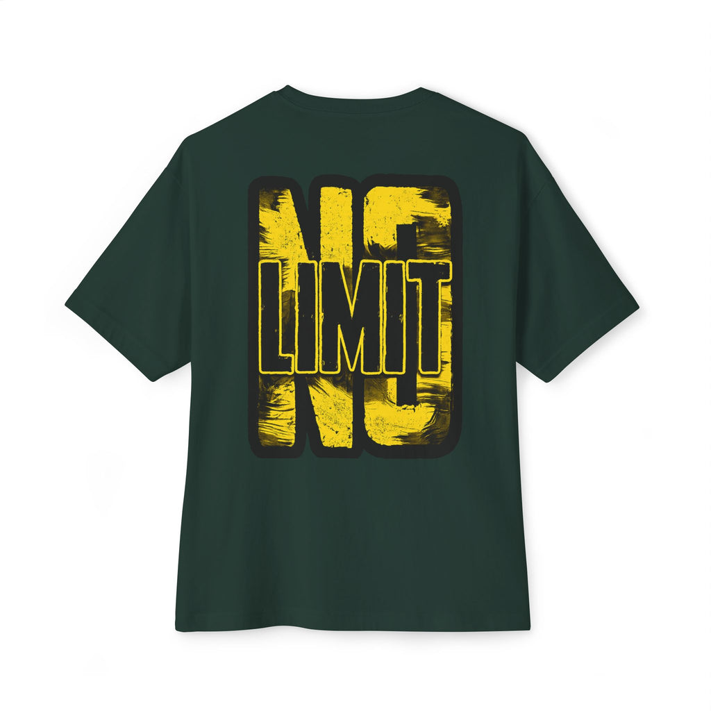 No Limit Graphic Tee — Oversized Boxy White T‑Shirt