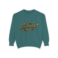 Riva Script Logo Sweatshirt — Vintage Gold Graphic Crewneck