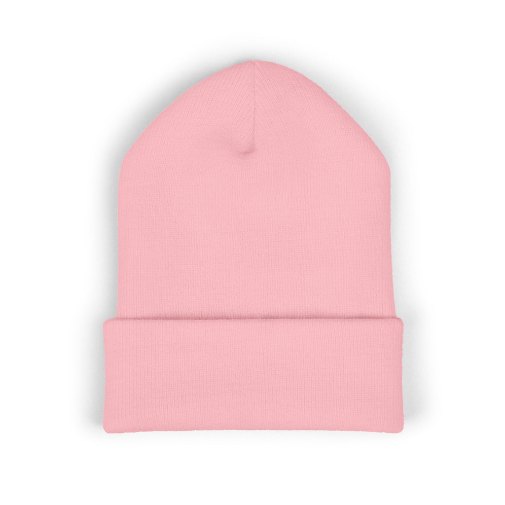 Embroidered Classic Cuffed Beanie — Minimal Logo Knit Hat