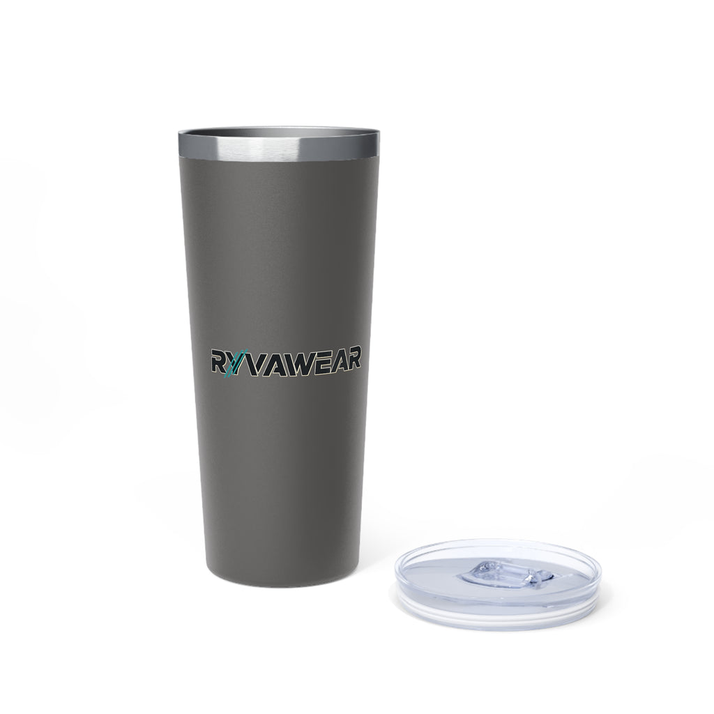22oz Insulated Tumbler with RYNAWEAR Logo — Double-Wall Copper Vacuum Travel Mug