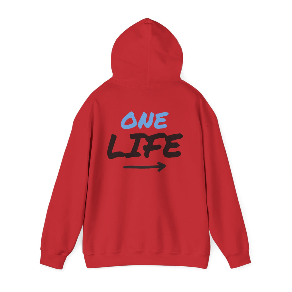 One Life Graphic Hoodie — Motivational Arrow Sweatshirt