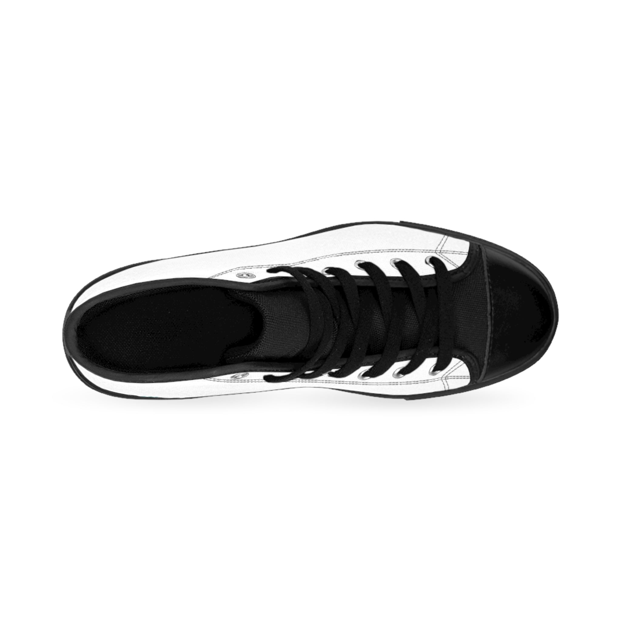 Classic High-Top Sneakers — White Black with 'RYVAWEAR' Side Logo