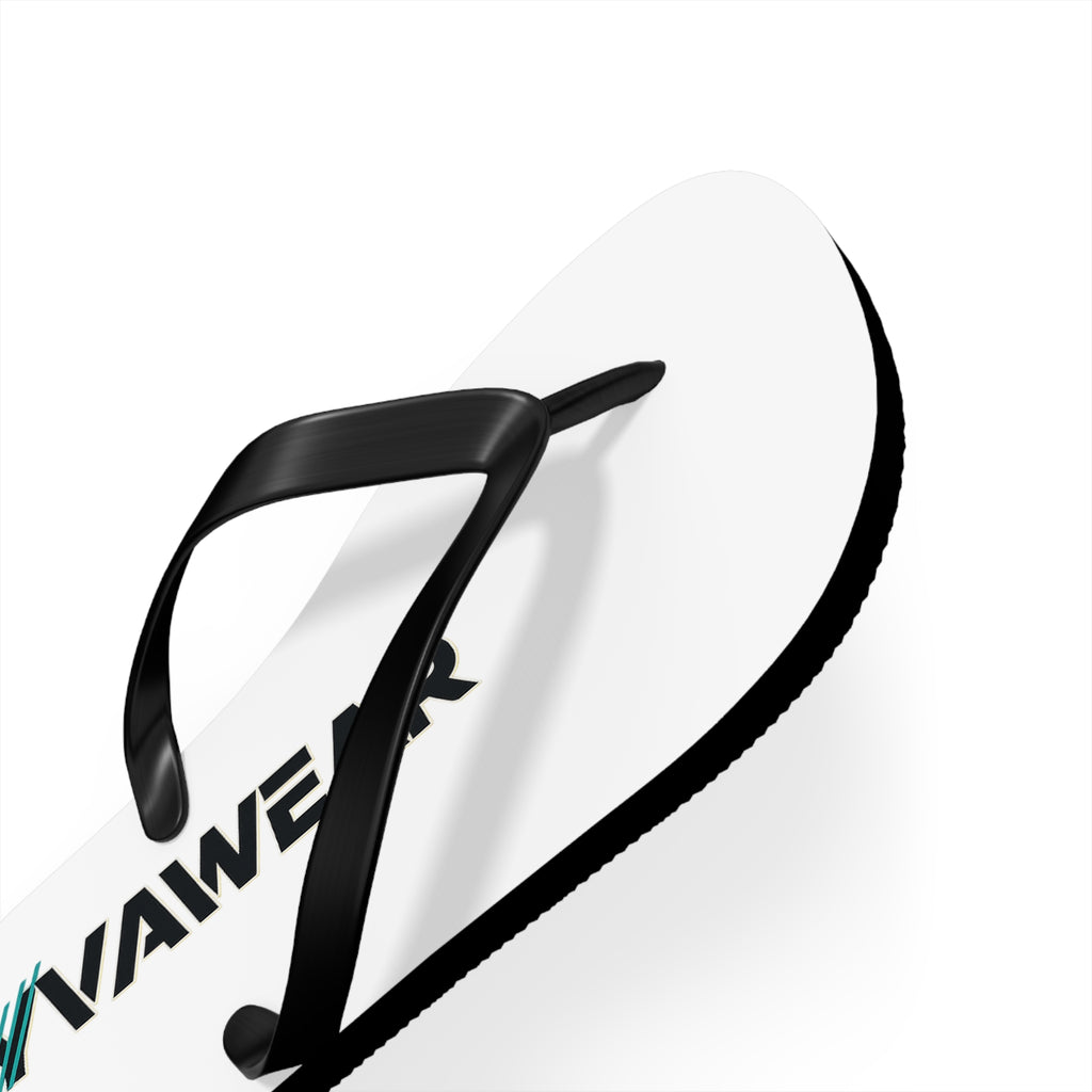 RYVIAWEAR Logo Flip Flops — Casual Beach Sandals with Branded Print