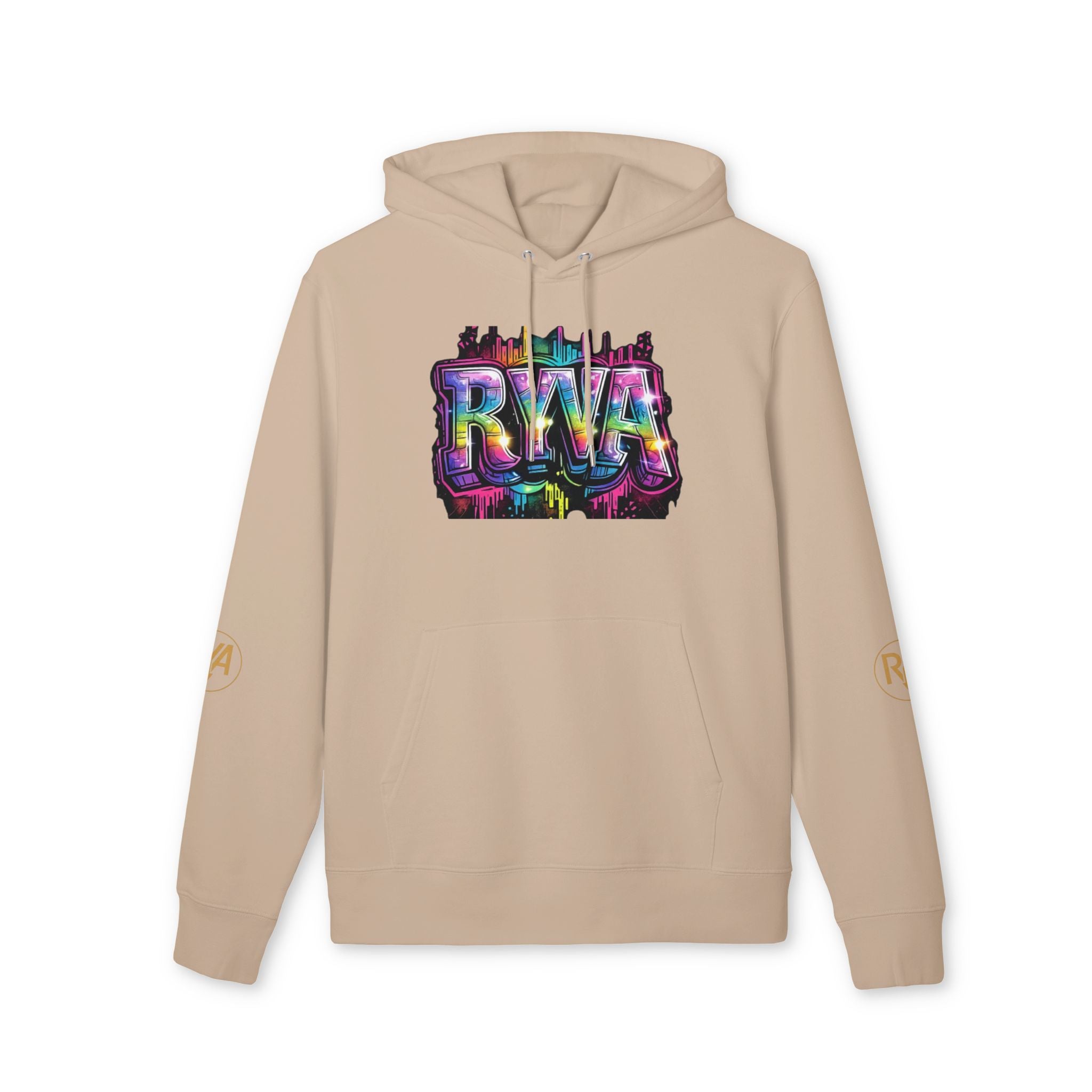 Graffiti RWA Logo Hoodie — Colorful Urban Streetwear Pullover